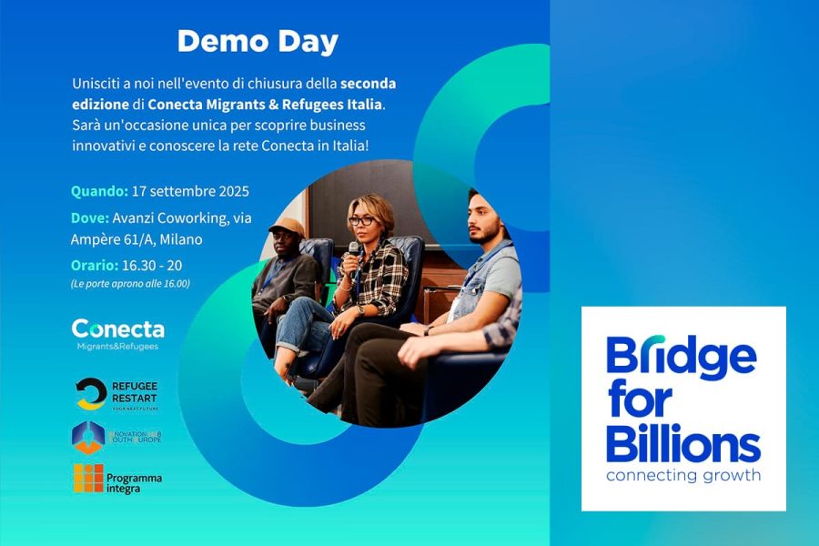 Eliana P&eacute;rez al Demo Day di Bridge for Billions